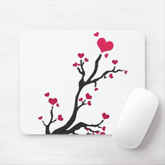 Herzenschwarz Mousepad (Mit Mouse)