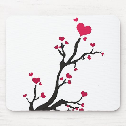 Herzenschwarz Mousepad (Vorne)