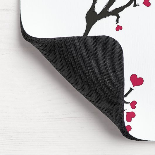 Herzenschwarz Mousepad (Ecke)