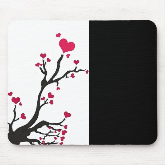 Herzenschwarz Mousepad (Vorne)