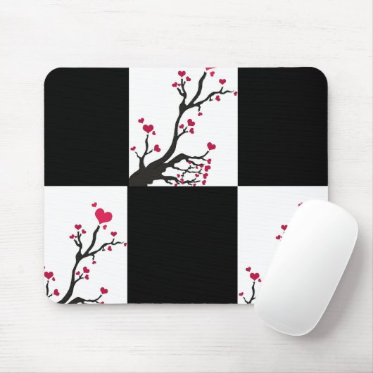 Herzenschwarz Mousepad (Mit Mouse)