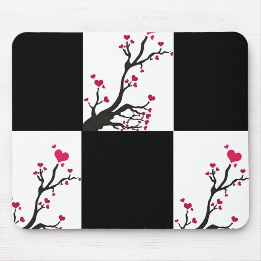 Herzenschwarz Mousepad (Vorne)