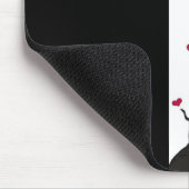Herzenschwarz Mousepad (Ecke)