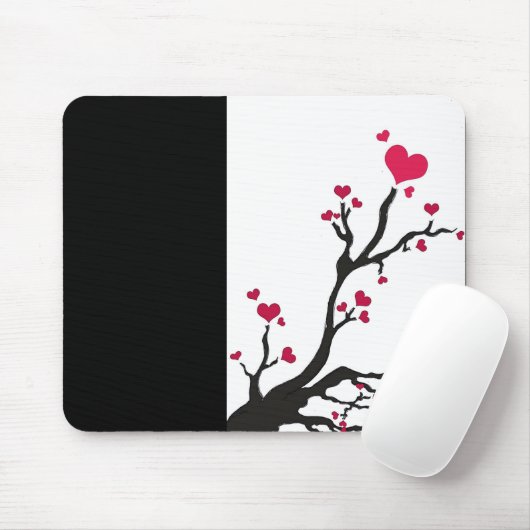 Herzenschwarz Mousepad (Mit Mouse)
