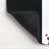 Herzenschwarz Mousepad (Ecke)