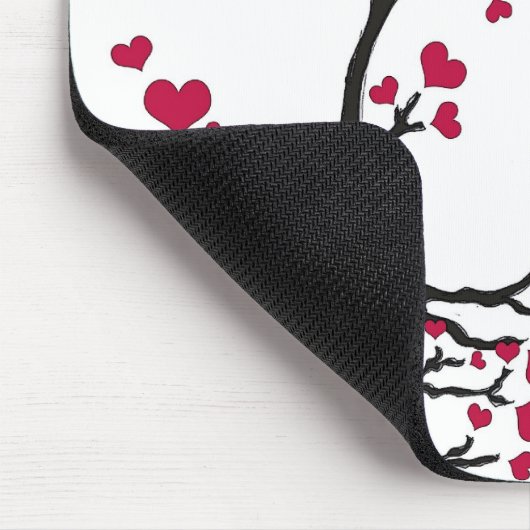 Herzenschwarz Mousepad (Ecke)