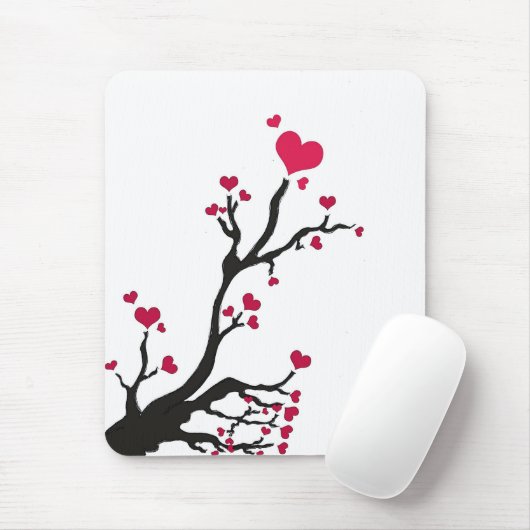 Herzenschwarz Mousepad (Mit Mouse)