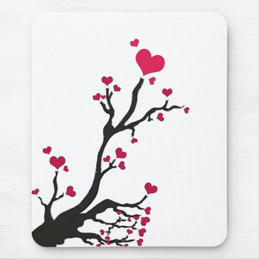 Herzenschwarz Mousepad (Vorne)