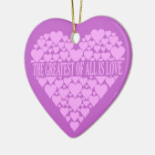 Herzensdekoration Keramik Ornament (Links)