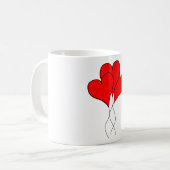 Herzensfreunde valentinische Ehefrau Kaffeetasse (Vorderseite Links)