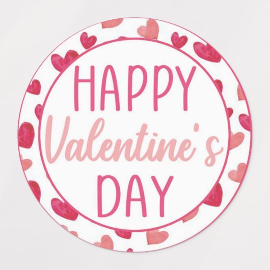 Herzensgeschenk oder Keks am Valentinstag Etiketten (Design 1)