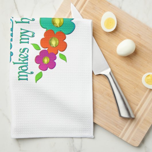 Herzensglücke beenden geschirrtuch (Viertel Falte)