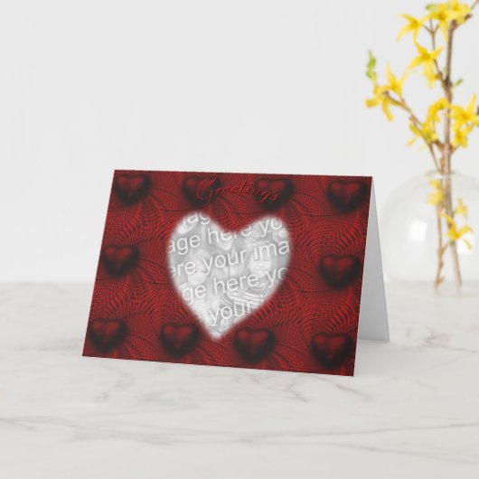 Herzensgruß 2 karte (Gelbe Blume)