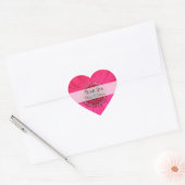 Herzenshochzeit Danke Stickers - Pink Gerbera (Umschlag)