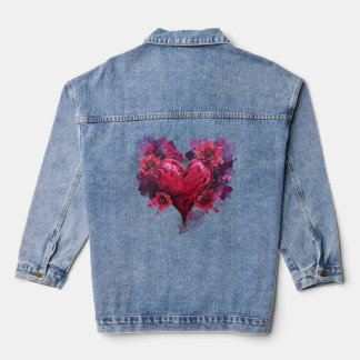 Herzenskitzel-Blüte Jeansjacke