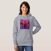 Herzenskoller Blüte Hoodie (Vorne ganz)