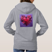 Herzenskoller Blüte Hoodie (Rückseite)
