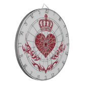 Herzenskönig Dartscheibe (Vorderseite Links)