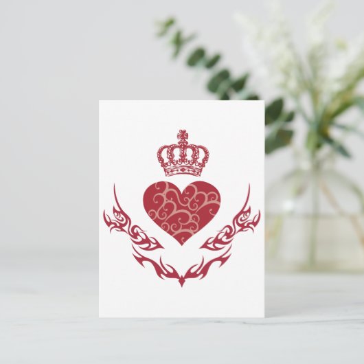 Herzenskönig Postkarte (Stehend Vorderseite)