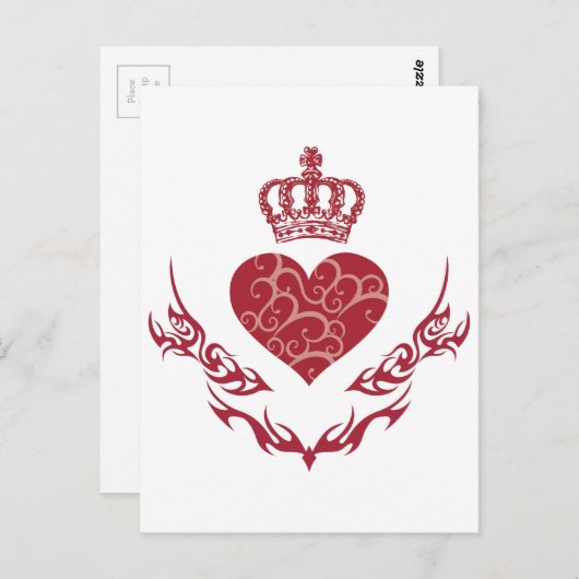 Herzenskönig Postkarte (Vorne/Hinten)