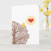 Herzenslied Karte (Gelbe Blume)