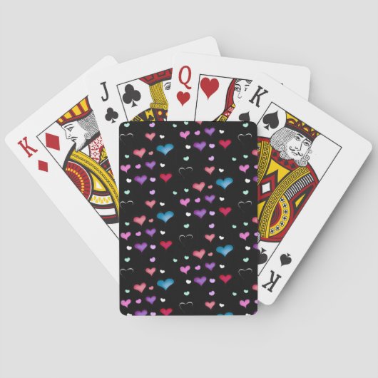 Herzenslust am Valentinstag Spielkarten (Rückseite)