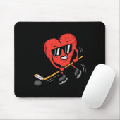 Herzenslust Eishockey Valentinstag Liebe Sport Mousepad (Mit Mouse)