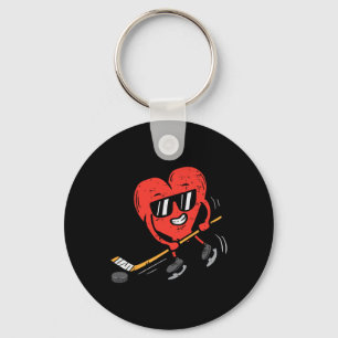 Herzenslust Eishockey Valentinstag Liebe Sport Schlüsselanhänger