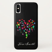 Herzenslust, farbenfrohe Regenbogenkunst Case-Mate iPhone Hülle (Rückseite)