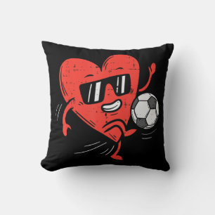 Herzenslust Fußball Valentinstag Football Girls Kissen