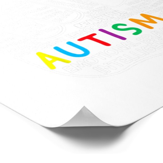 Herzenslust Liebe Gebärdensprache Handautismus Bew Poster (Ecke)