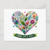 Herzenslust Liebe und Herzblut der Hugs Postkarte (Vorderseite)