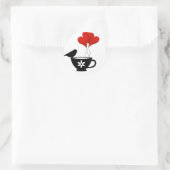 Herzenslust Runder Aufkleber (Tasche)