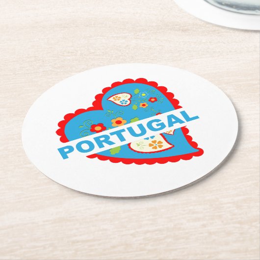 Herzenslust Runder Pappuntersetzer (Angewinkelt)