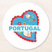 Herzenslust Runder Pappuntersetzer (Vorderseite)