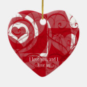 Herzenslust Valentine Keramik Ornament (Hinten)