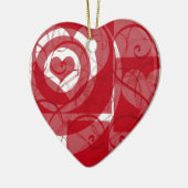 Herzenslust Valentine Keramik Ornament (Links)
