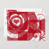 Herzenslust Valentine Postkarte (Vorne/Hinten)
