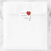 Herzensschlüssel Runder Aufkleber (Tasche)