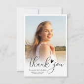 Herzensskript-Abschluss danke Fotokarte (Vorderseite)