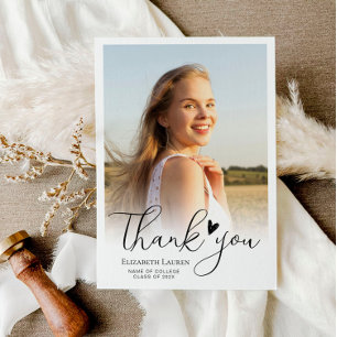 Herzensskript-Abschluss danke Fotokarte