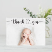 Herzensskriptankündigung Ankündigung Dankeschön-Ka (Stehend Vorderseite)