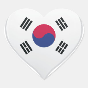 Herzensticker auf der Liebe Korea Herz-Aufkleber