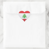 Herzensticker der Libanon-Liebe Herz-Aufkleber (Tasche)