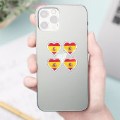Herzensticker der spanischen Liebe Aufkleber (Telefon)