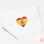 Herzensticker der spanischen Liebe Herz-Aufkleber (Umschlag)