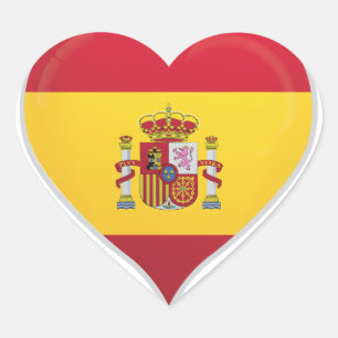 Herzensticker der spanischen Liebe Herz-Aufkleber