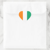 Herzensticker für die Elfenbeinflagge Herz-Aufkleber (Tasche)