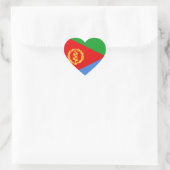 Herzensticker für Eritrea Herz-Aufkleber (Tasche)