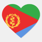 Herzensticker für Eritrea Herz-Aufkleber (Vorderseite)